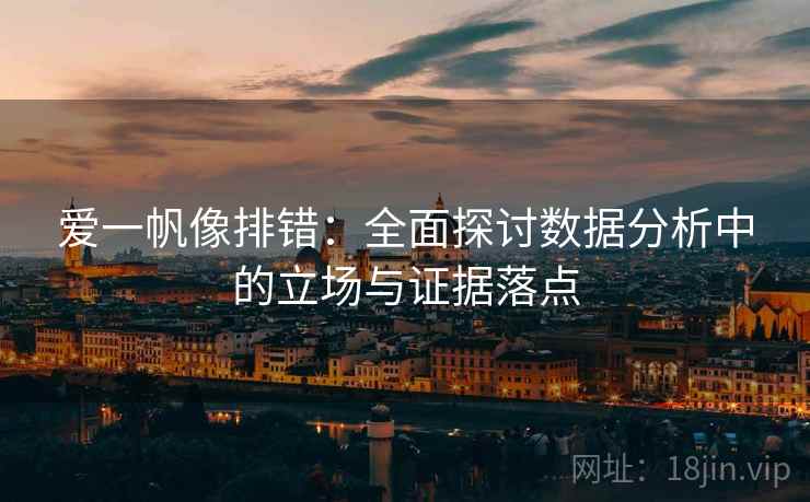 爱一帆像排错：全面探讨数据分析中的立场与证据落点